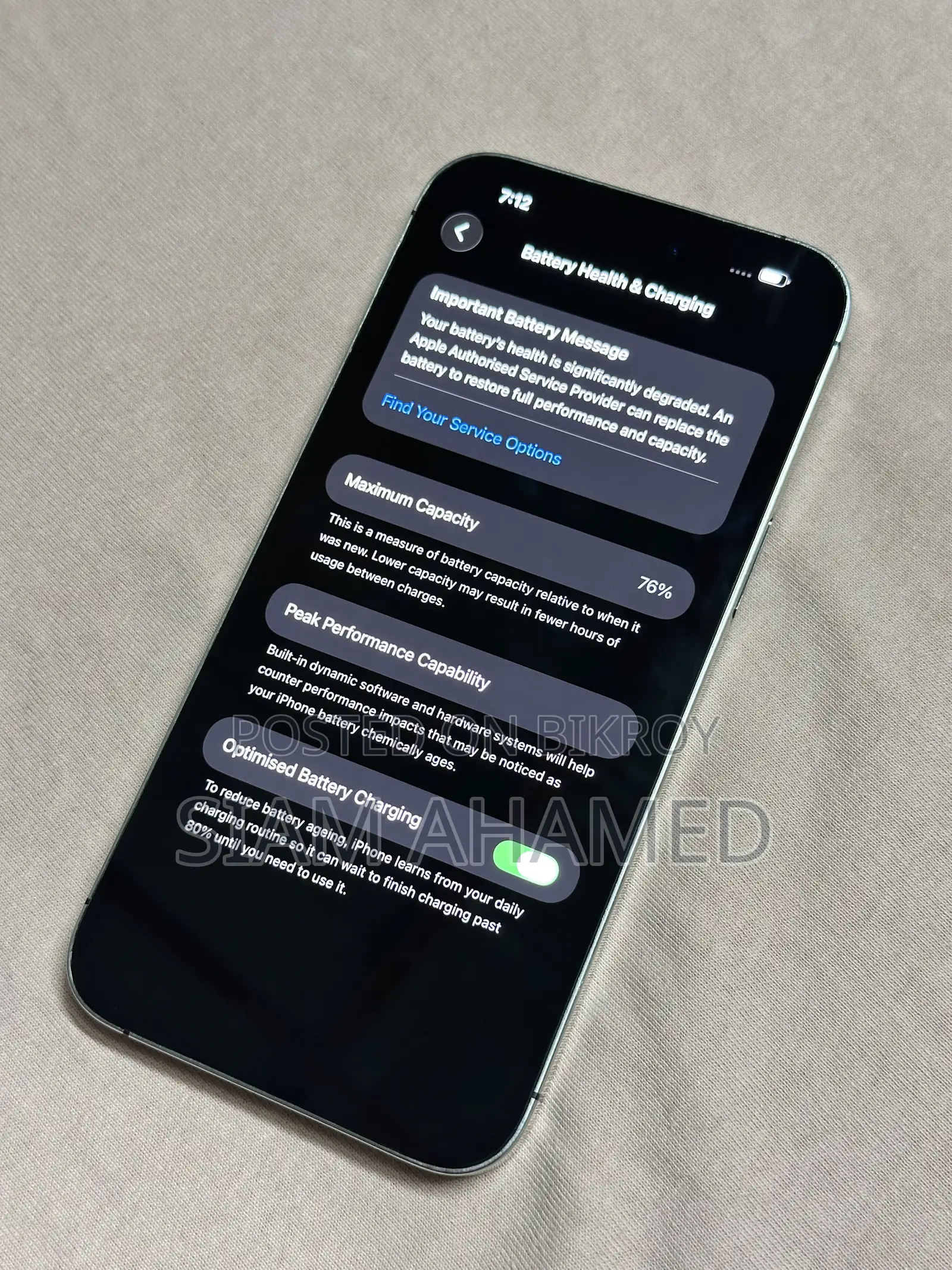 অ্যাপল আইফোন ১৪ প্রো ম্যাক্স ১২৮ জিবি ব্ল্যাক