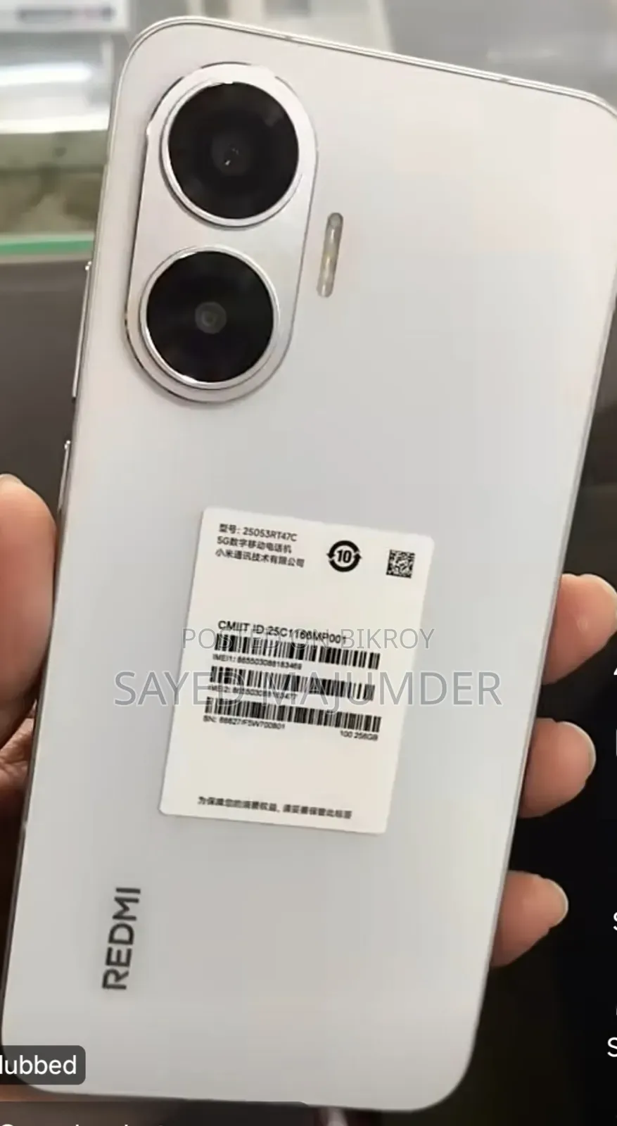 Xiaomi Redmi Turbo 4 Pro 256 GB White