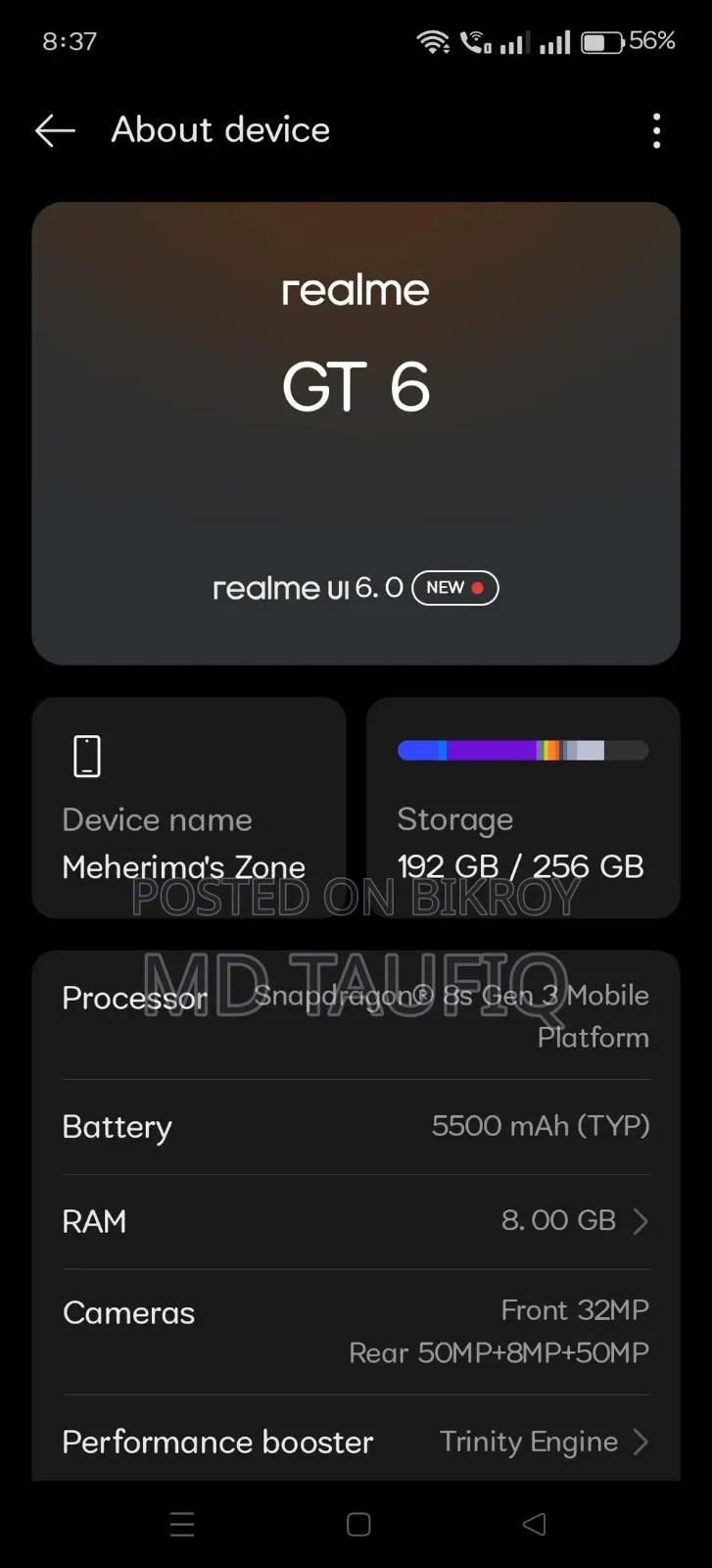 Realme GT 6 256 GB Green