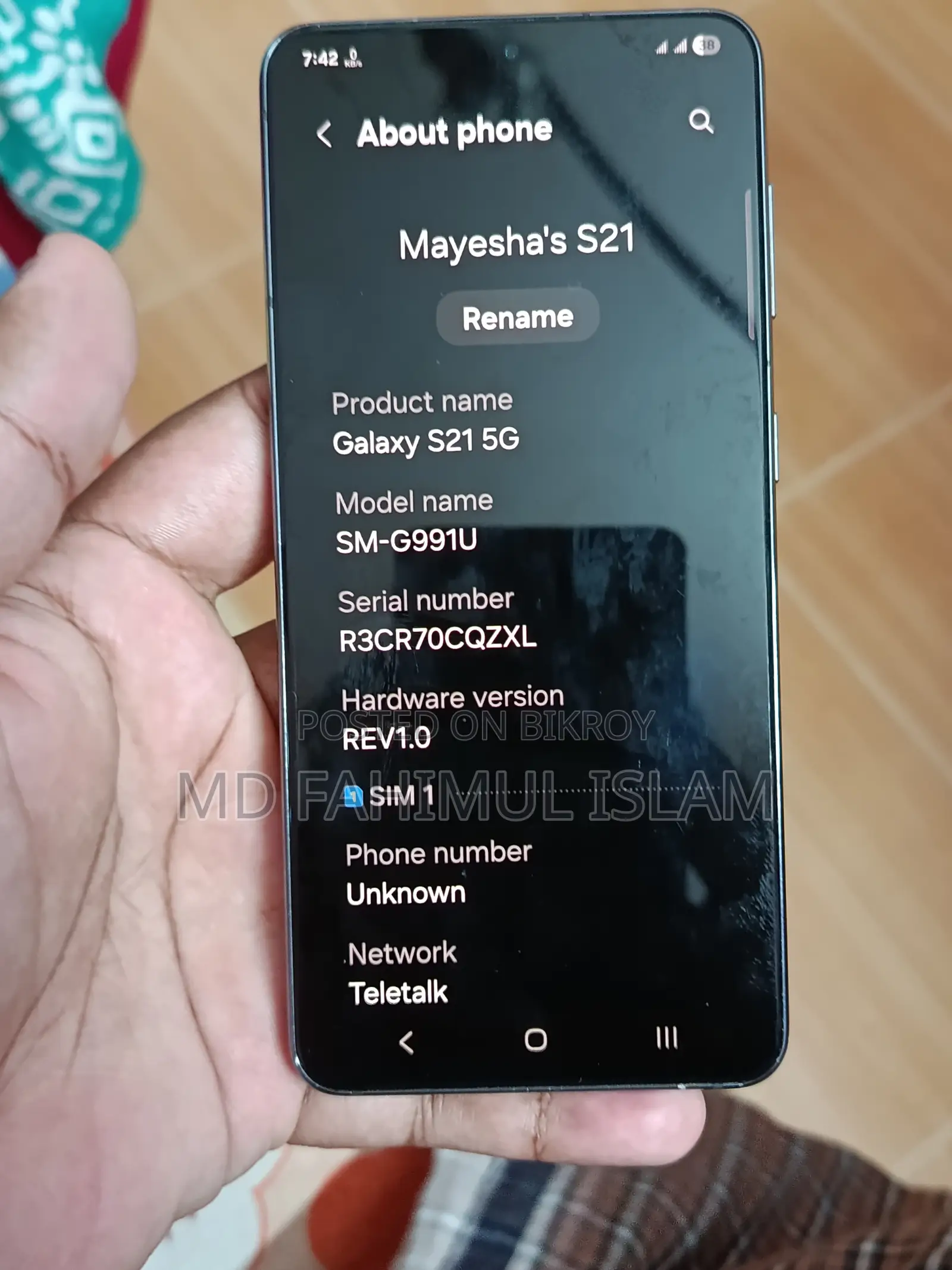 Samsung Galaxy S21 5G 128 GB Black