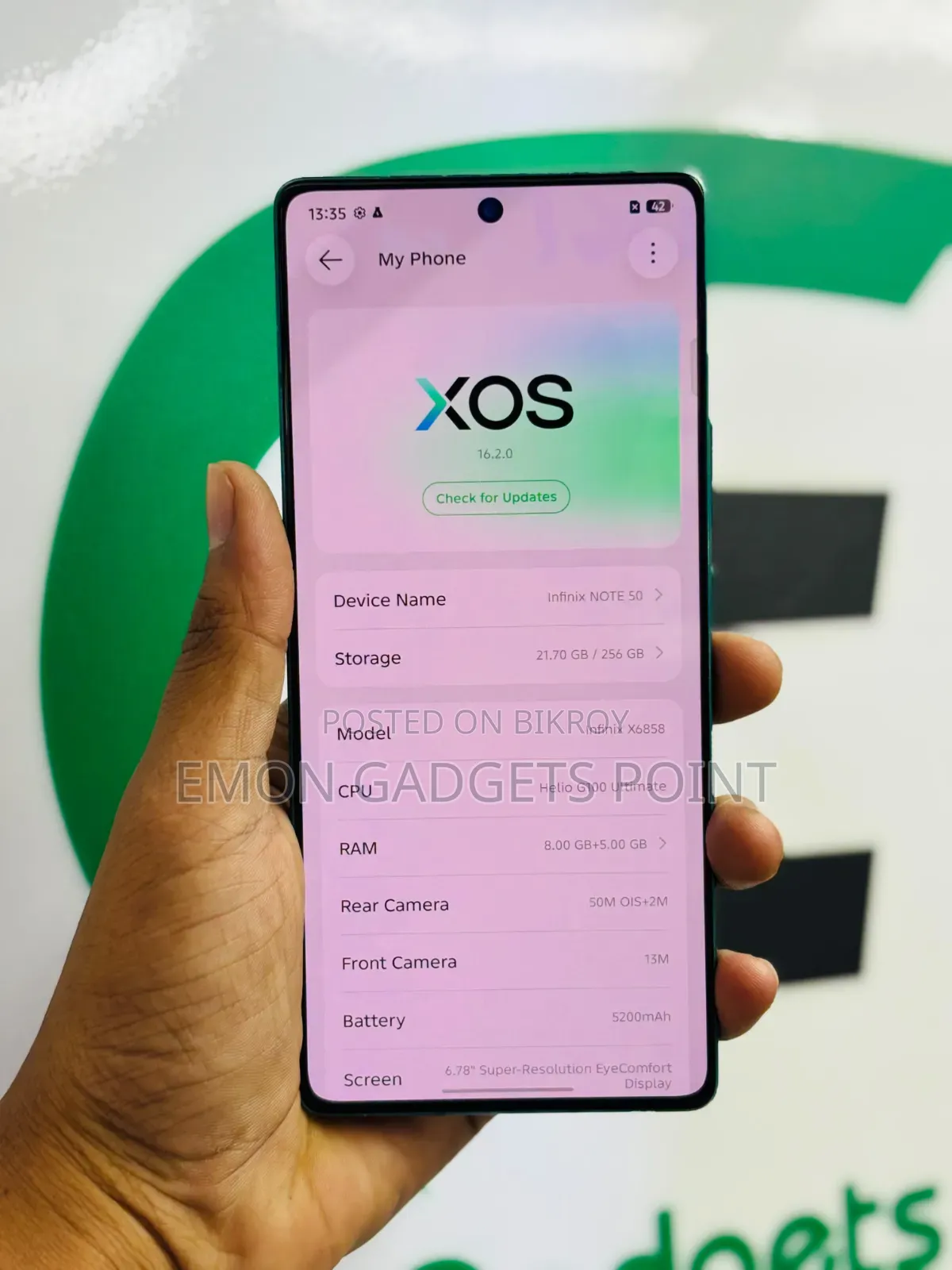 Infinix Note 50 4G 256 GB Blue