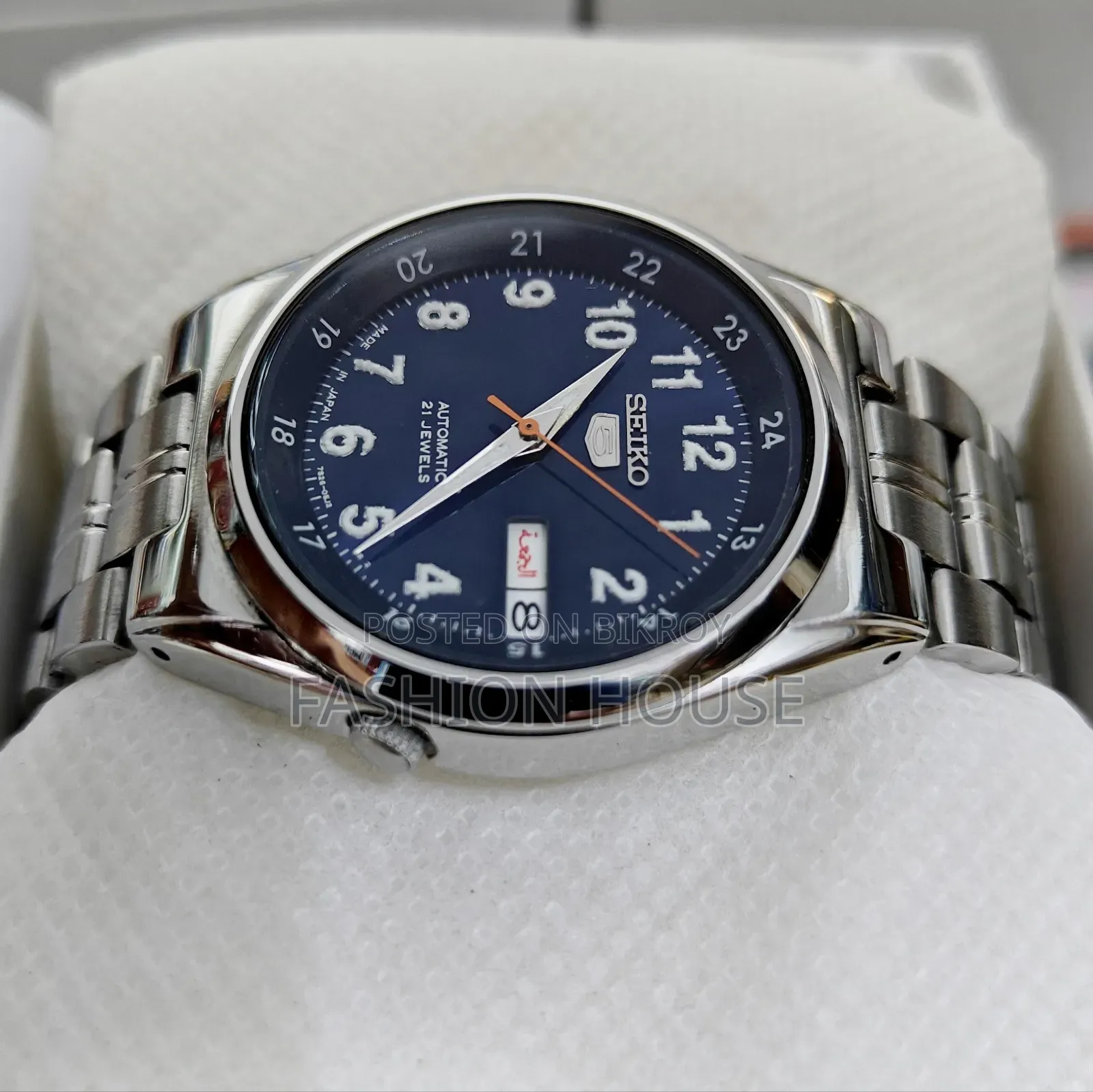 SEIKO 5 Automatic 21 Jewels Blue Dial Day-Date Men's Watch ( Japan)