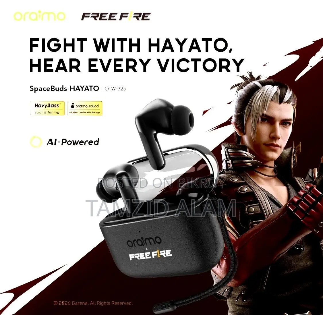 Oraimo SpaceBuds HAYATO (OTW-325 FF)