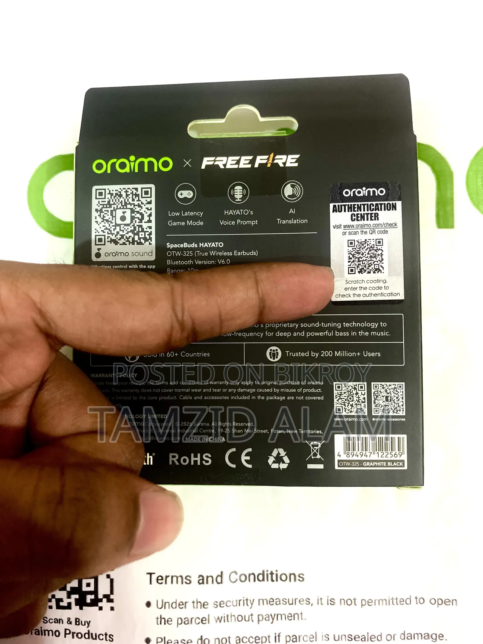 Oraimo SpaceBuds HAYATO (OTW-325 FF)