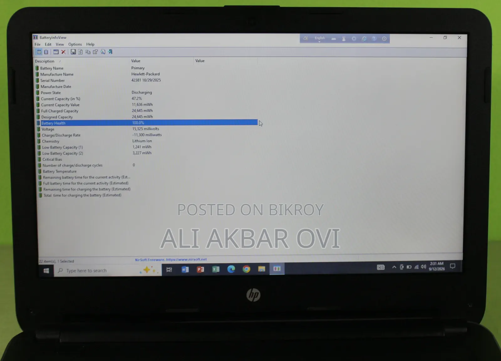 Laptop HP 240 G5 8GB AMD SSD 128GB