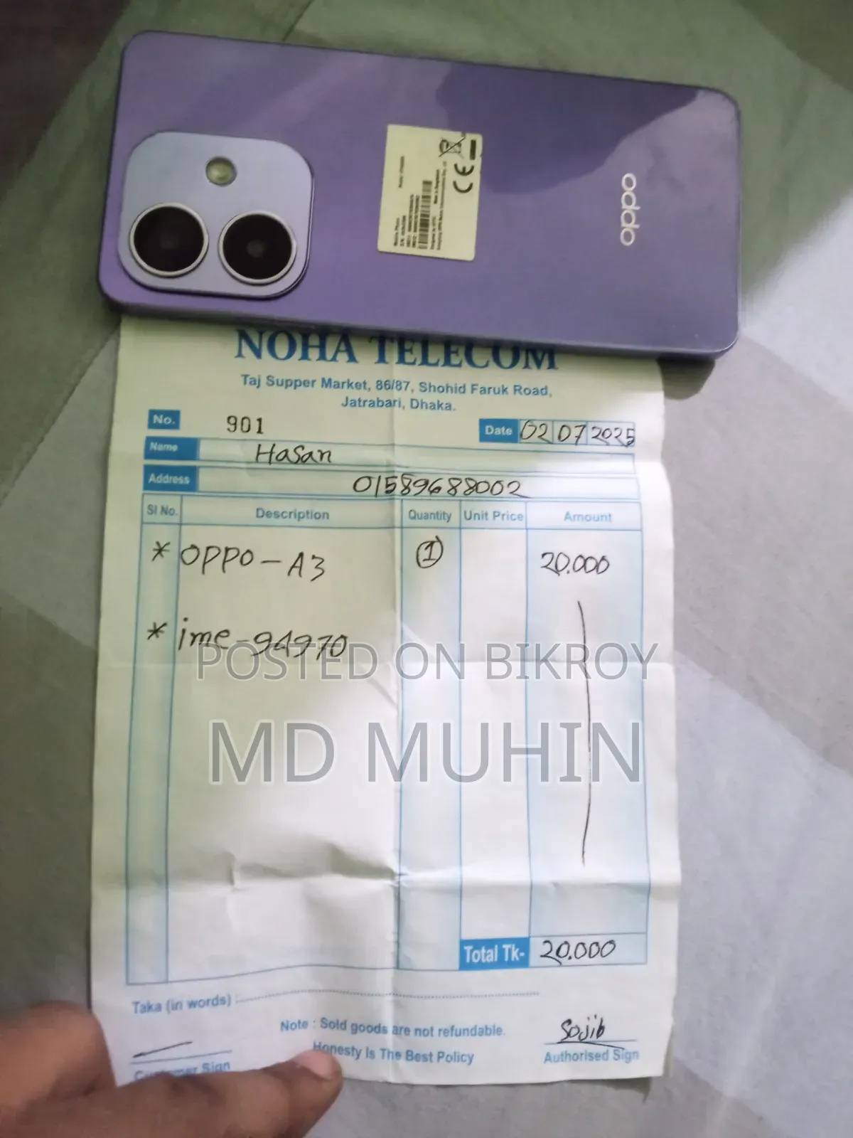 Oppo A3 4G 128 GB Blue