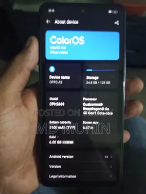 Oppo A3 4G 128 GB Blue
