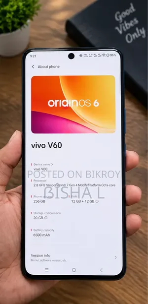 নতুন ভিভো ভি৬০ ২৫৬ জিবি নীল