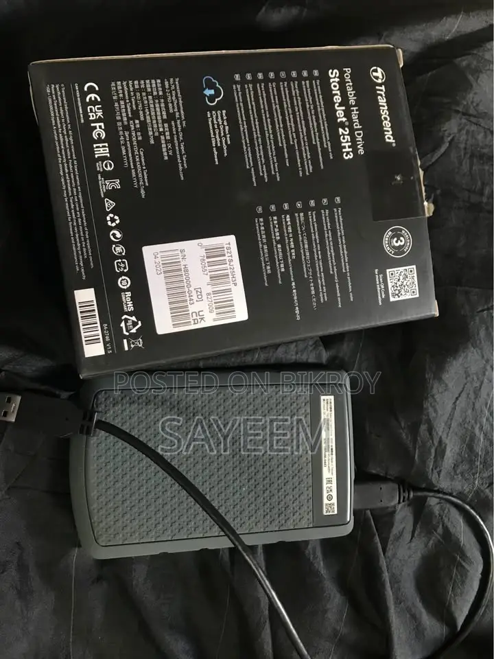 Transcend J25H3 2TB USB 3.1 Portable Hard Disk