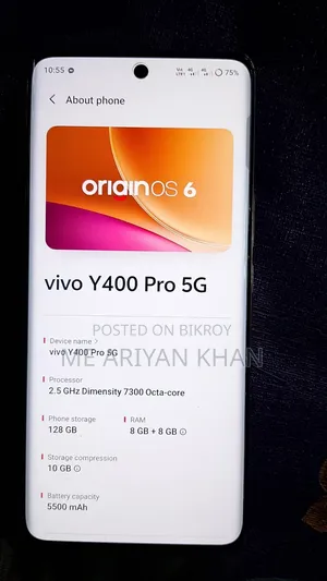 New Vivo Y400 Pro 128 GB White