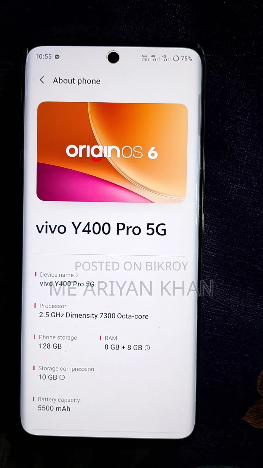 New Vivo Y400 Pro 128 GB White