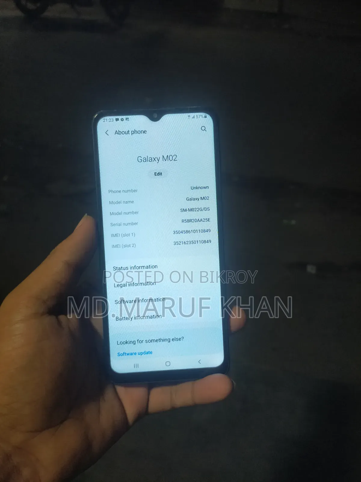 স্যামসাং গ্যালাক্সি এম০২ ৩২ জিবি ব্ল্যাক