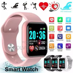 D20 Smart Watch | Call, Message, Heart Rate, BP & Fitness Tracking