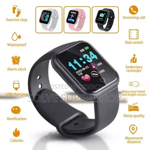 D20 Smart Watch | Call, Message, Heart Rate, BP & Fitness Tracking