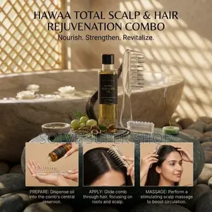   HAWAA Hair Growth Combo | Hair Oil + Scalp Massager