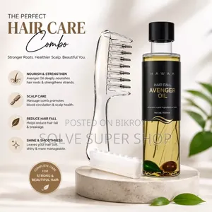 HAWAA Hair Growth Combo | Hair Oil + Scalp Massager