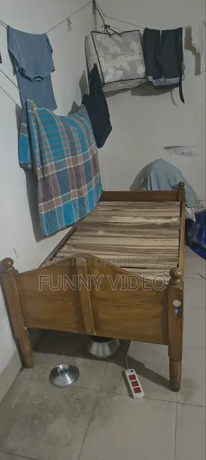 Single Wooden Bed Frame. (খাট / চৌকি)