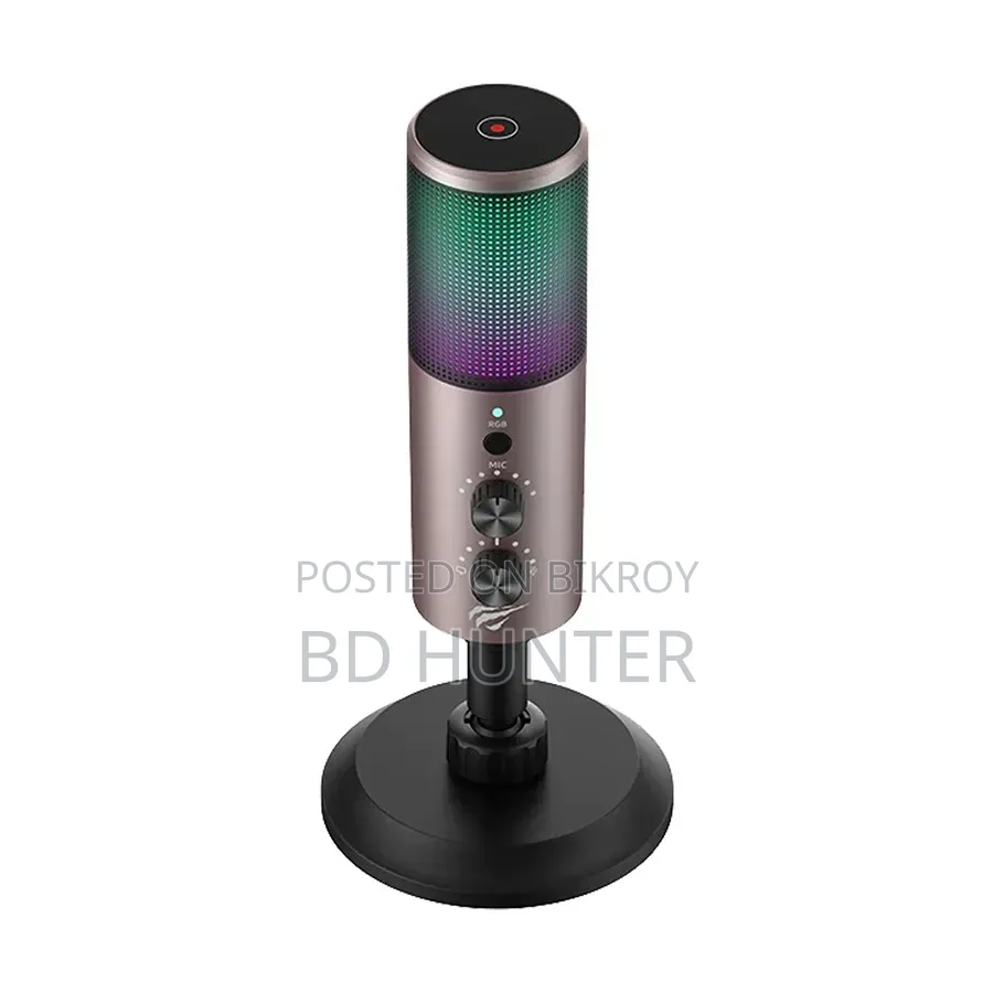 Havit GK61 RGB Black-Ochre Recording Live Microphone (Full Boxed)