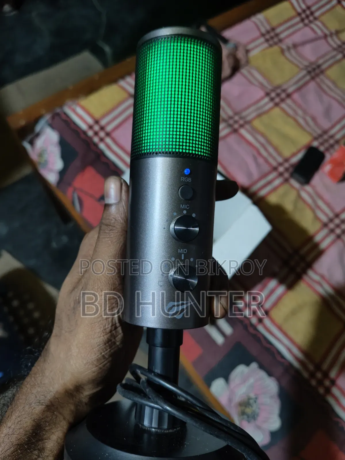 Havit GK61 RGB Black-Ochre Recording Live Microphone (Full Boxed)