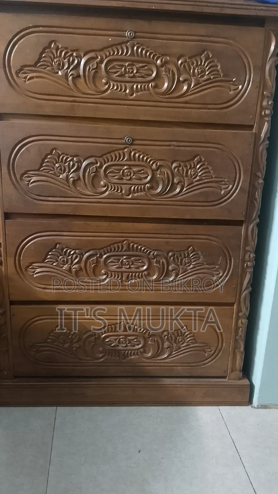 সেগুন কাঠের ওয়ারড্রব ফার্নিচার