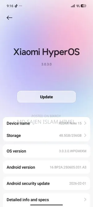 Xiaomi Redmi Note 15 256 GB Purple