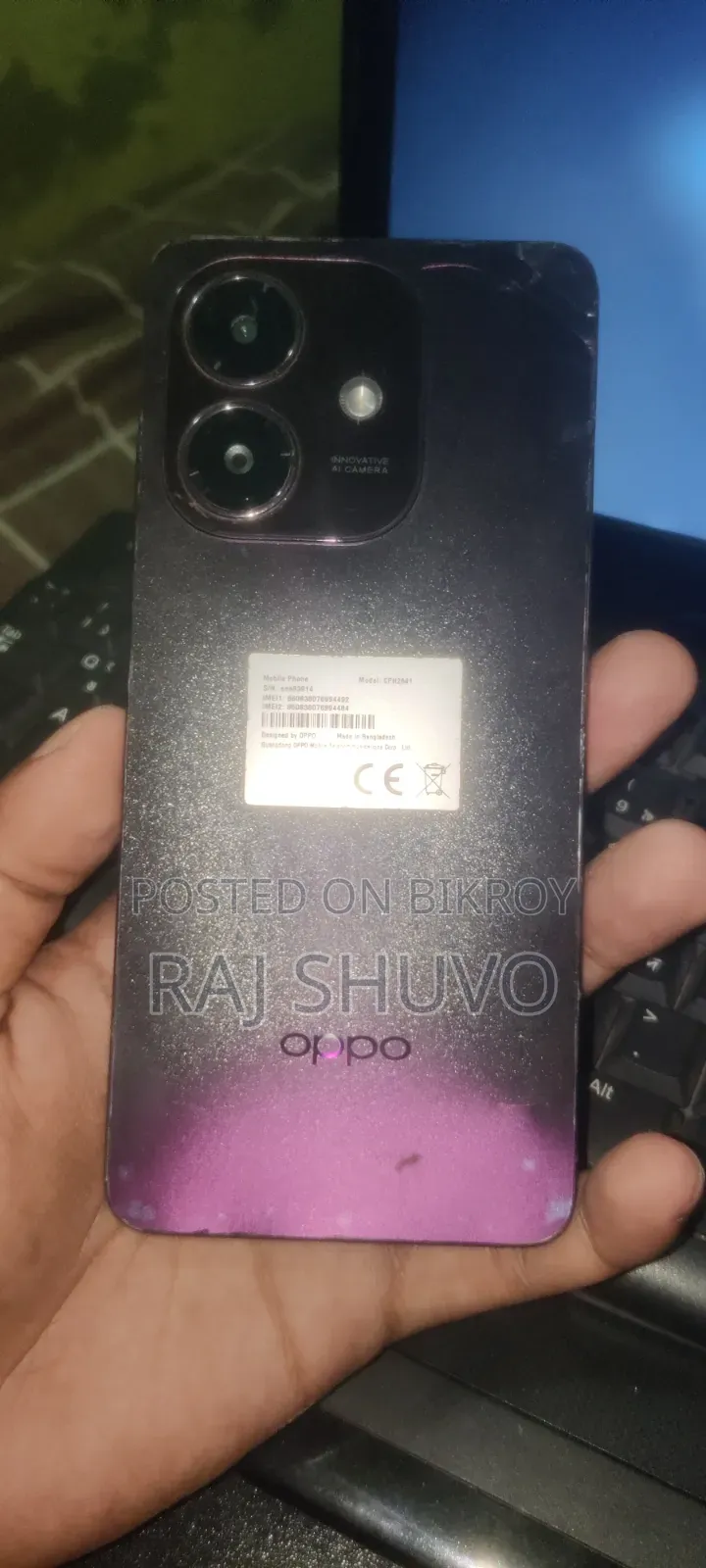 অপ্পো এ৩এক্স ১২৮ জিবি রোজ গোল্ড