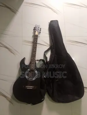 Premium Black Acoustic Guitar for Sale | Good Sound | Rajbari