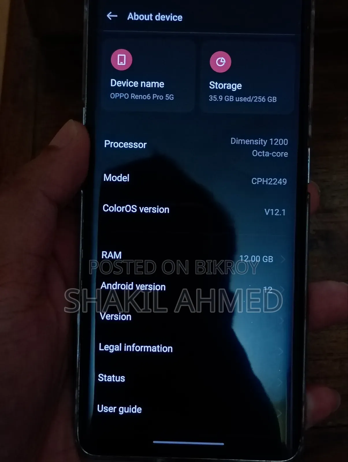 Oppo Reno 256 GB Silver