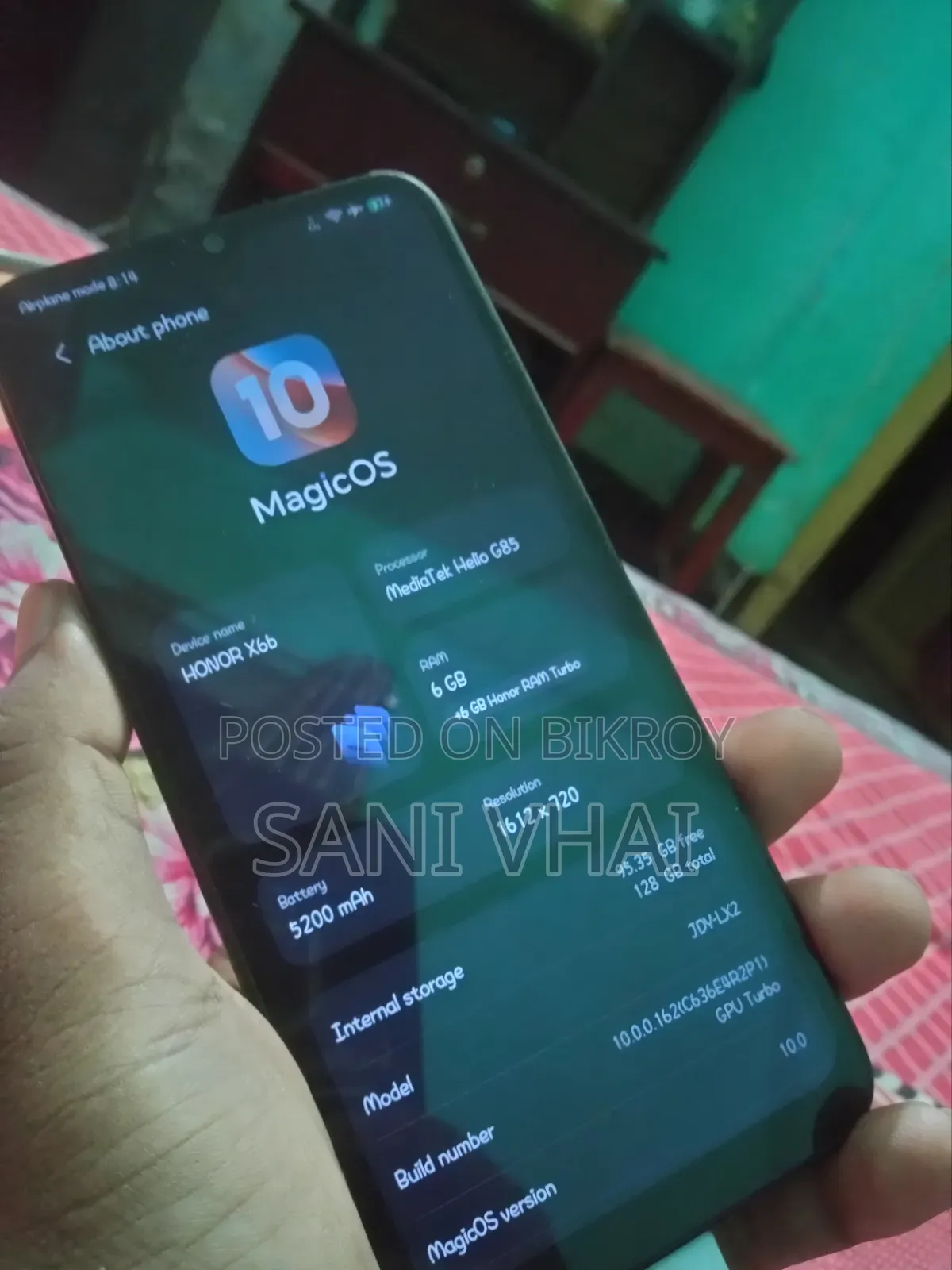 হনর এক্স৬বি ১২৮ জিবি ব্ল্যাক