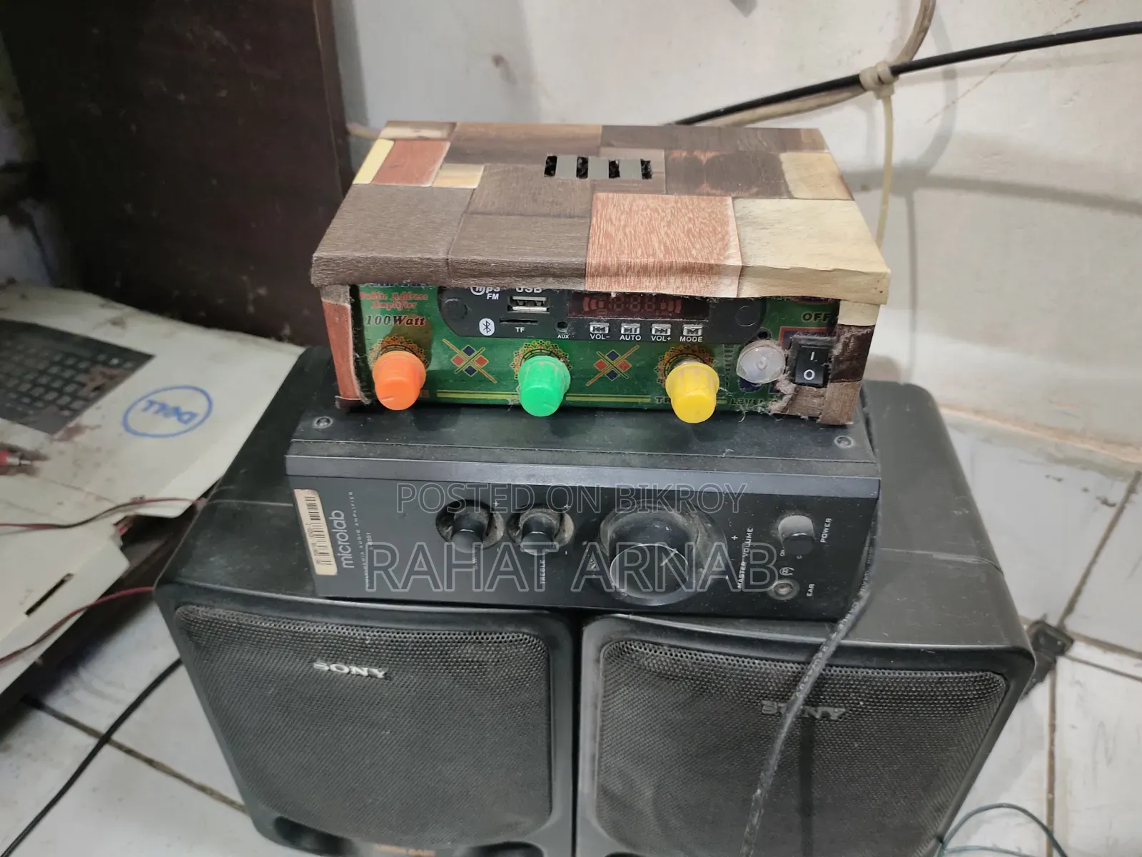 Sony Speaker + Microlab Amplifier