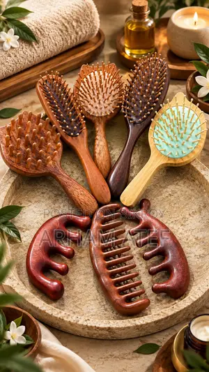 লাক্সারি হ্যান্ডক্রাফটেড চন্দন কাঠের চিরুনি