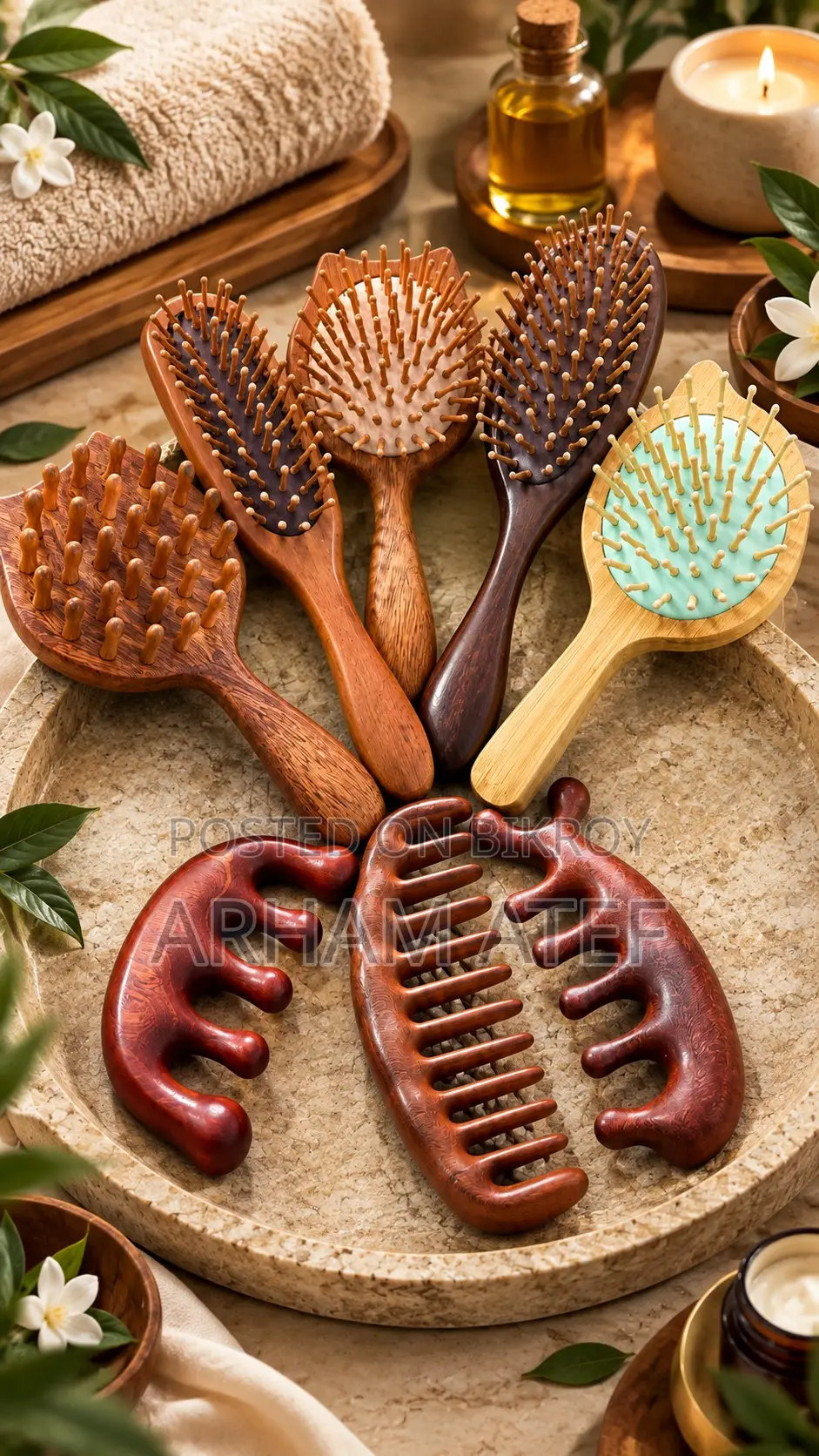 Luxury Handcrafted Sandalwood Comb