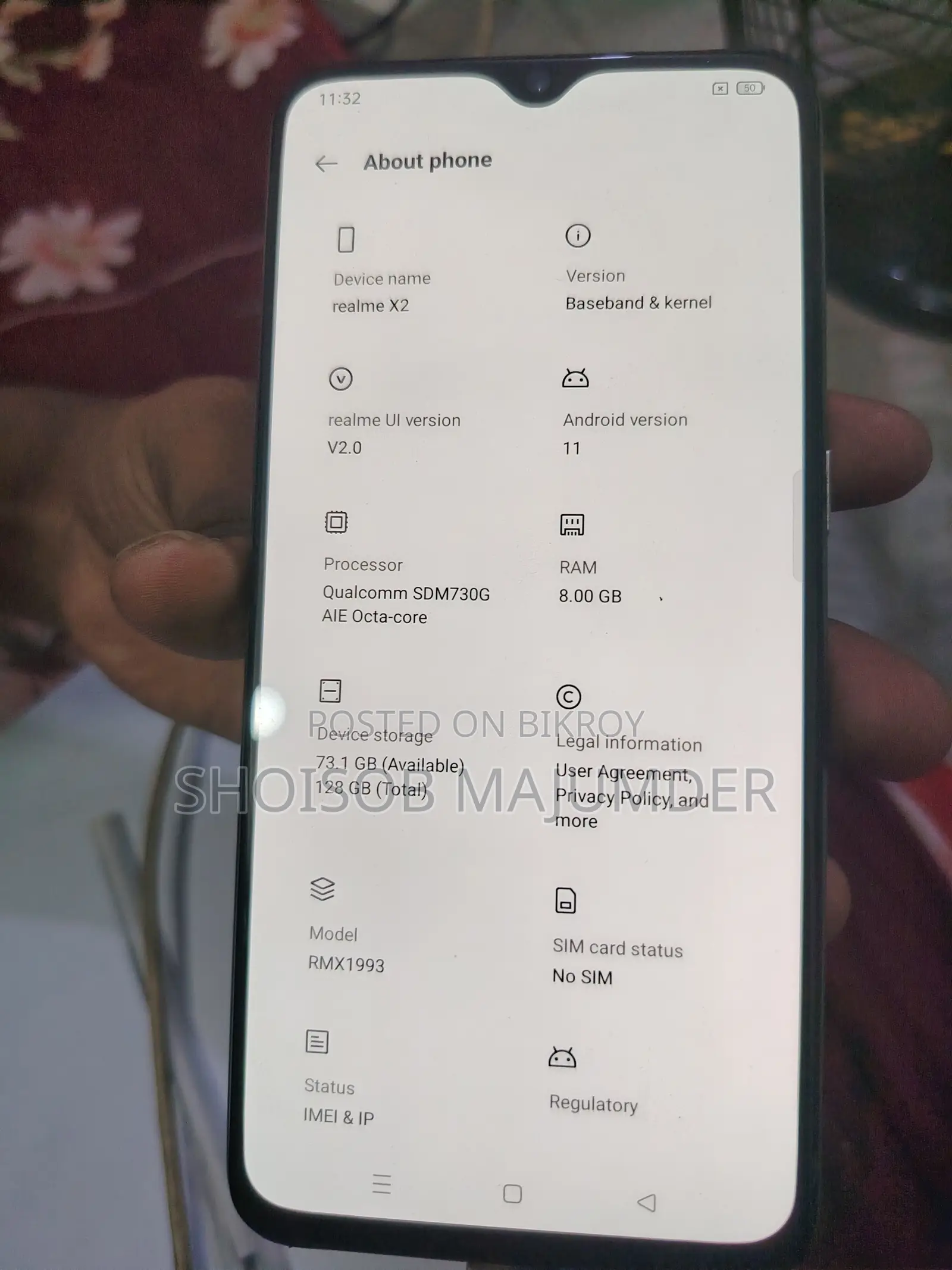 Realme X2 128 GB Purple