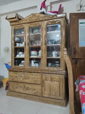 Teak Wood Wall Showcase