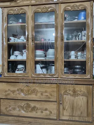 Teak Wood Wall Showcase