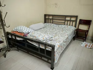 Steel Bed, King Size, Double Bed, and Steel Wardrobe