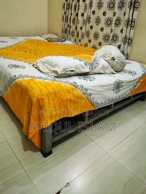 Steel Bed, King Size, Double Bed, and Steel Wardrobe