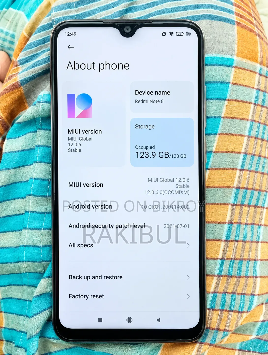 Xiaomi Redmi Note 8 128 GB Blue