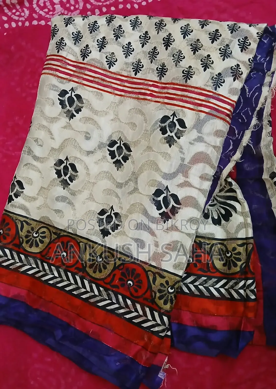 Saree for sale at a low price, used for only a few days