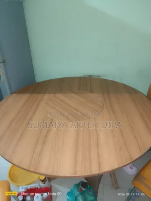A 4-chair dining table will be sold