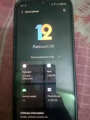 Vivo Y15s 32 GB Black