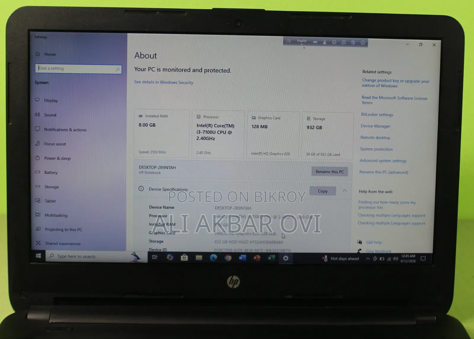 Laptop HP Pavilion 14 8GB Intel Core i3 HDD 1T