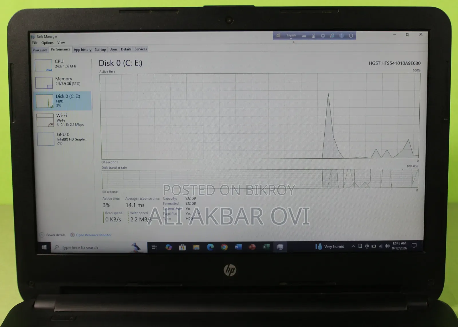 Laptop HP Pavilion 14 8GB Intel Core i3 HDD 1T