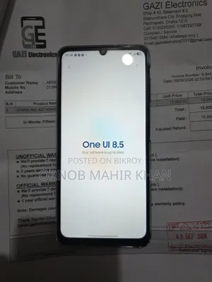 স্যামসাং গ্যালাক্সি এ০৭ ৪জি ৬৪ জিবি কালো