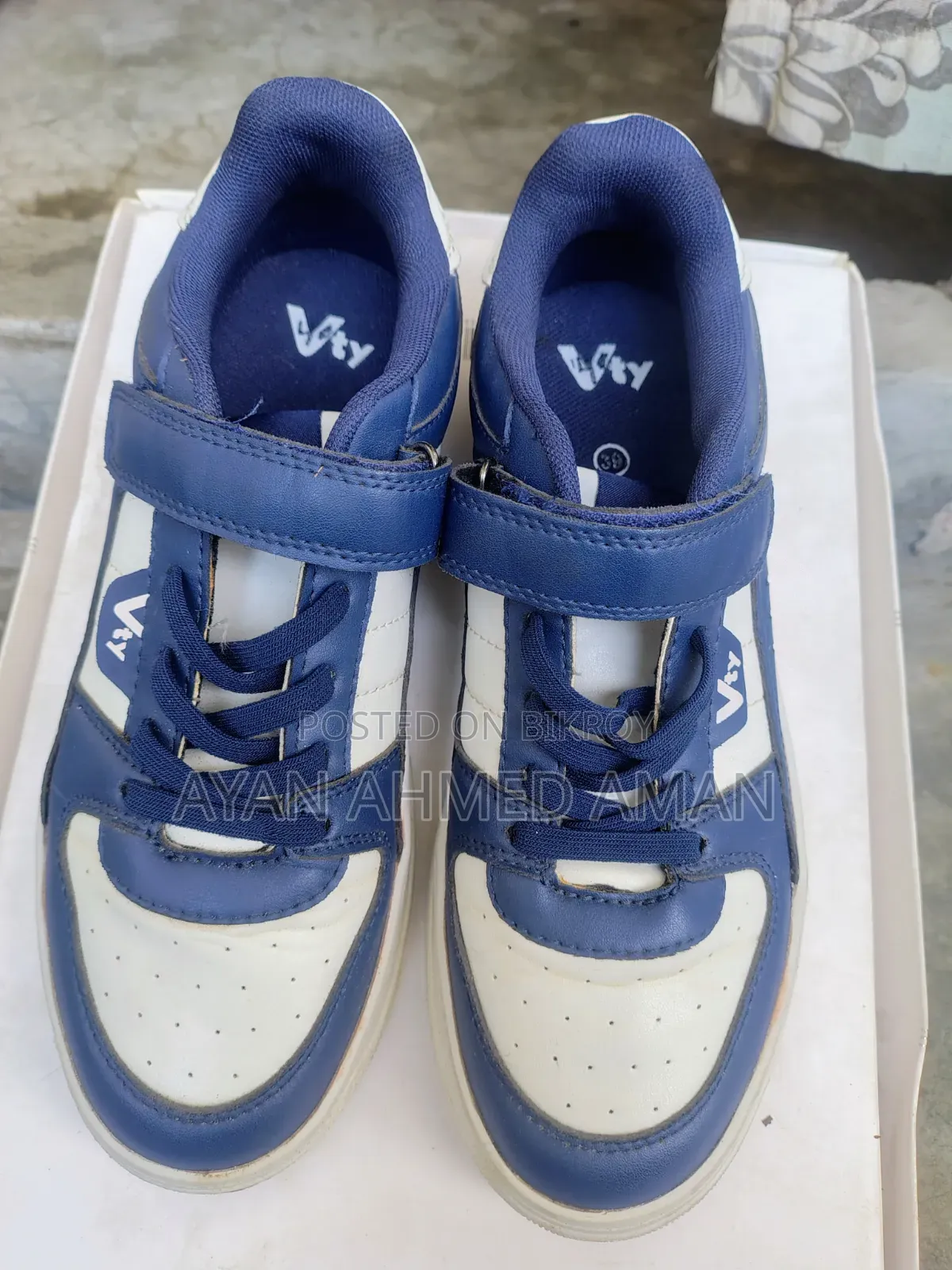 Used Vty Blue and White Casual Sneaker Shoes for Men/Boys