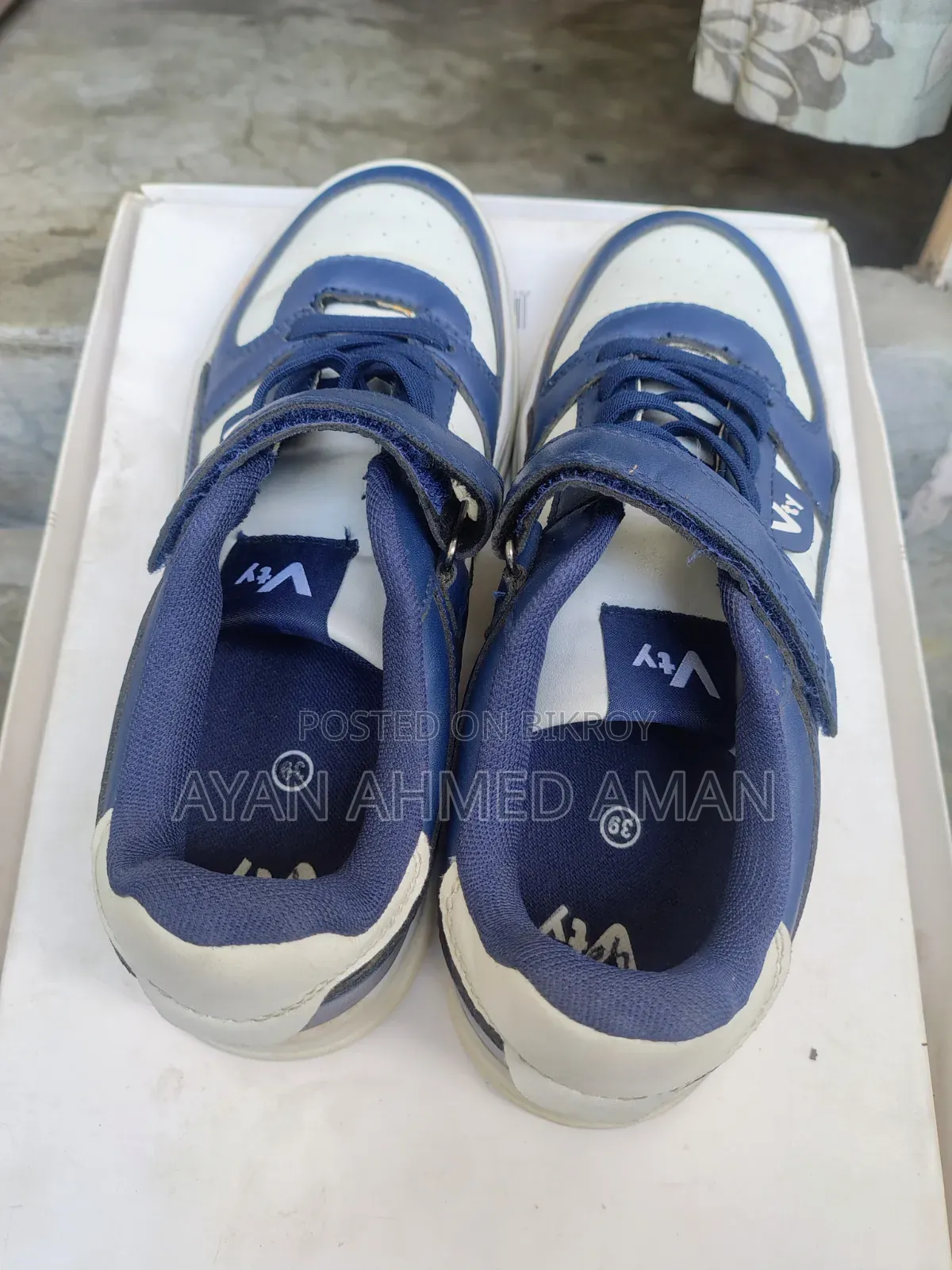 Used Vty Blue and White Casual Sneaker Shoes for Men/Boys
