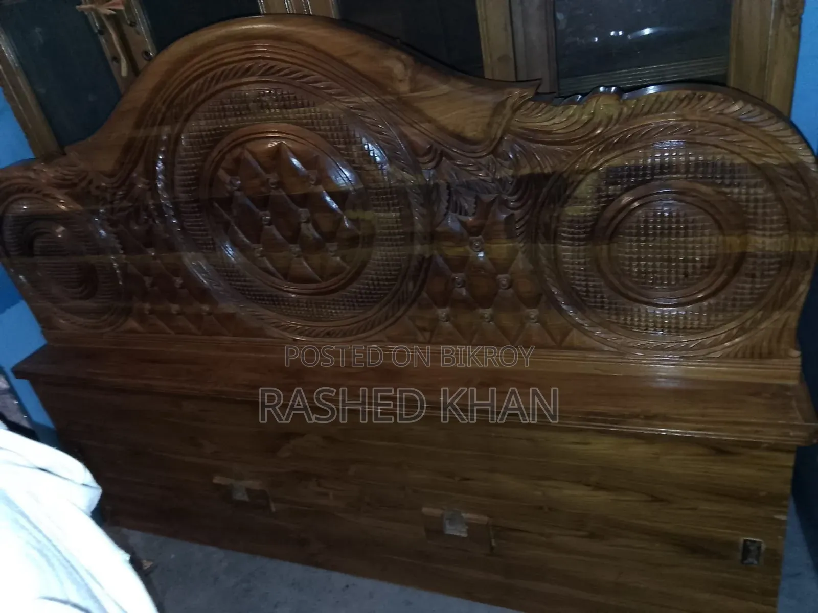 Segun Wood Bed for Sale