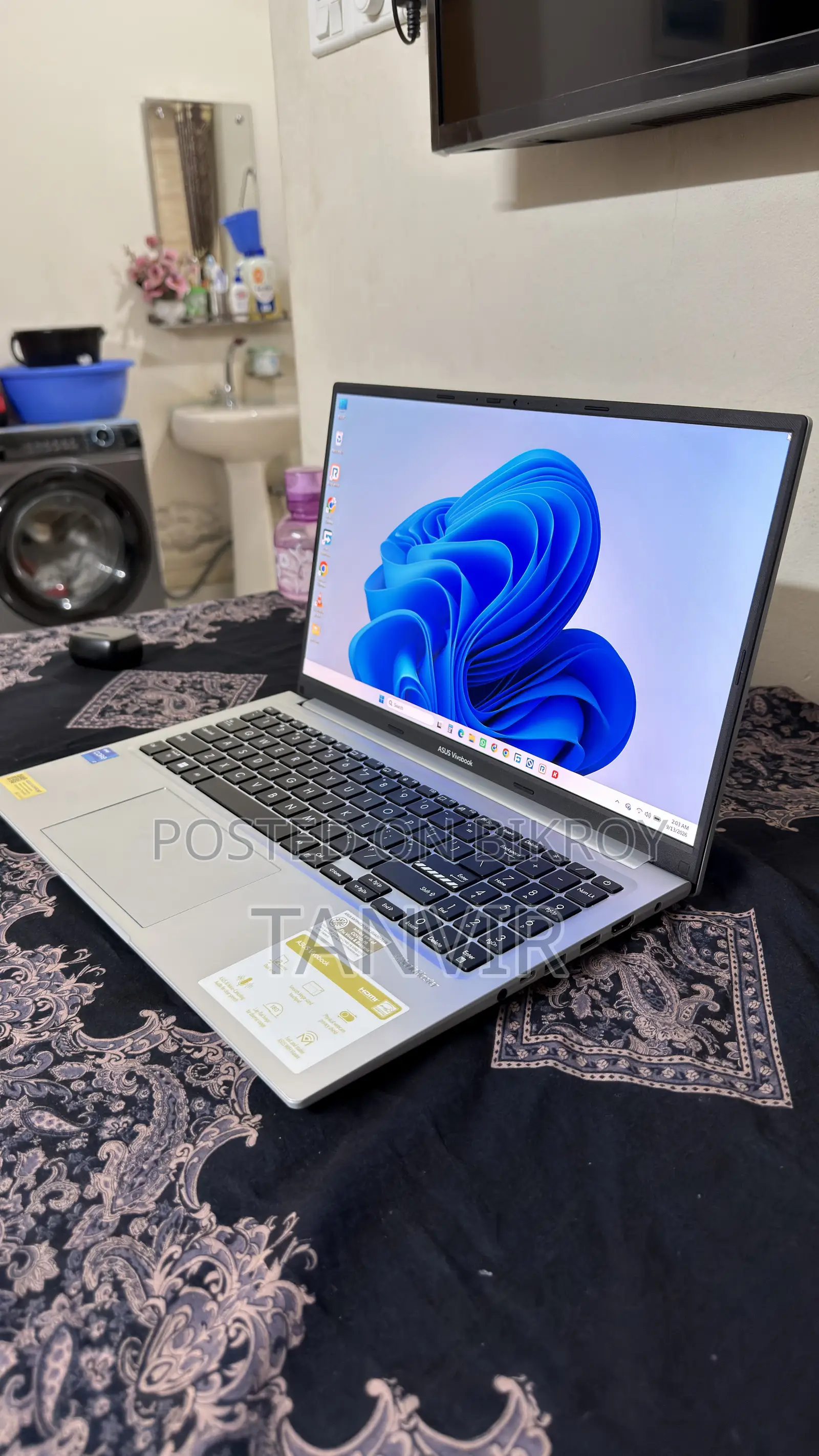 Laptop Asus Vivobook 15 16GB Intel Core i7 SSD 512GB