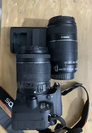 Canon EOS 100D with Body Lenses 18-55 and 55-250 Lenses