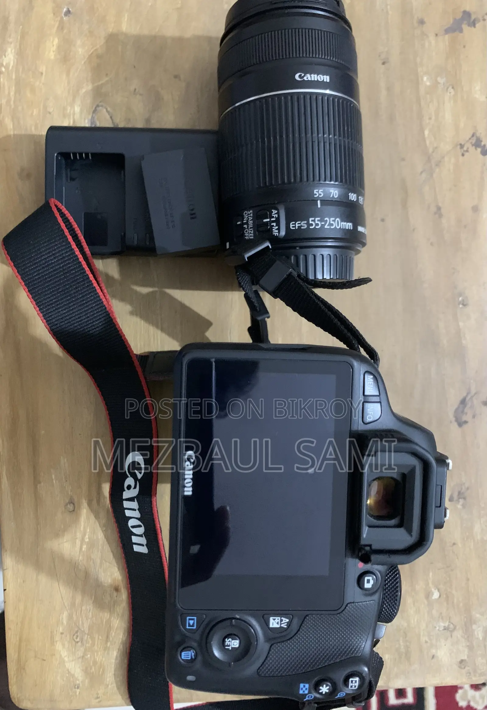 Canon EOS 100D with Body Lenses 18-55 and 55-250 Lenses